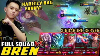 KARLTZY GINAMIT ANG NEW BUFFED NA FANNY! FIVE MAN BREN IN SINGAPORE DAY 13 ~ MOBILE LEGENDS