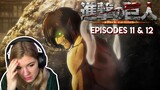 Attack on Titan S1 Episode 11 & 12 Reaction [Eren and his boulder. Will all fail?]