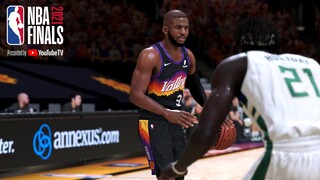 NBA 2K21 Ultra Modded Finals | Suns vs Bucks | GAME 5 Highlights 4th Qtr