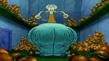 Krabby Patty is a dangerous product. If you eat too much, it will explode and Squidward will be left