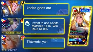 KADITA GODS ATA? KADITA GODS NGA!! (ENEMY SHOCKED!😱) | MLBB