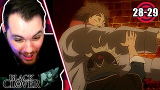 ASTA FLEXIN! || BLACK CLOVER Episode 28 and 29 REACTION + REVIEW