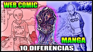 10 DIFERENCIAS MANGA WEBCOMIC ONE PUNCH MAN OPM