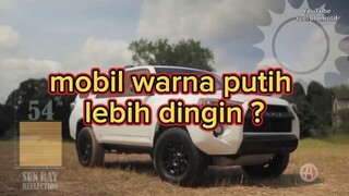 benarkah mobil warna putih lebih dingin?