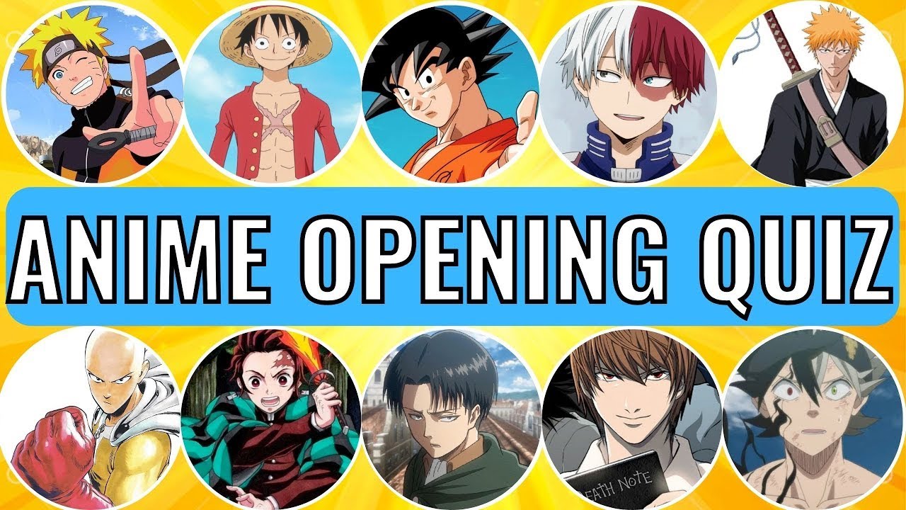 ANIME OPENING QUIZ 🎶🕹️ - Guess the 40 Anime Openings 「 VERY EASY 」 ⚔️ Anime  QUIZ - BiliBili