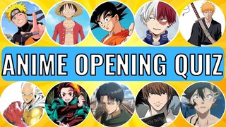 Guess The 40 ANIME OPENINGS // Anime Opening Quiz // Easy - Hard