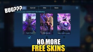 NO MORE FREE SKIN? BUG? GRAND COLLECTION EVENT - MOBILE LEGENDS BANG BANG