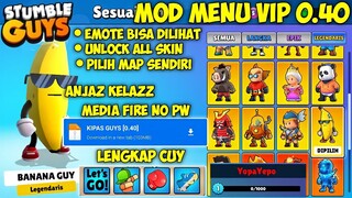 TERBARU‼️STUMBLE GUYS MOD MENU APK ORIGINAL V 0.40, EMOTE BISA DI PAKAI, PILIH MAP SENDIRI