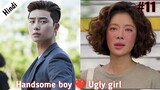 Part 11 // Handsome boy and Ugly girl Love story // She was pretty //Korean drama explained in Hindi