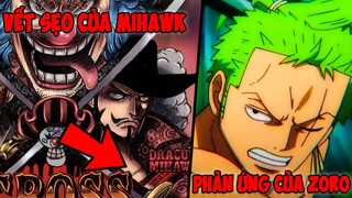 Vết sẹo đầu tiên của Mihawk, phản ứng của Zoro [One Piece Chap 1057 Pre]