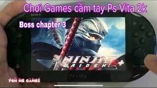 Ninja Gaiden Sigma 2 Plus -Boss chapter 3-chơi trên PS VITA 2K-máy chơi game cầm tay của Sony