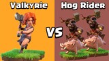 Every Level Valkyrie VS Every Level Hog Rider | Clash of Clans