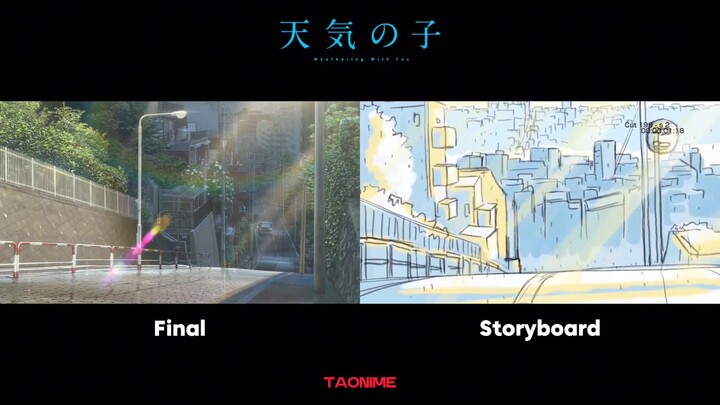 Tenki No Ko (Final vs Storyboard) Part2