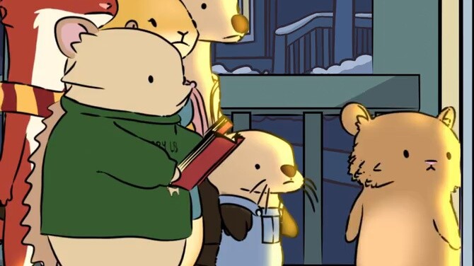 ข่าวดีช่วงคริสต์มาส 🐧🚀🎄-[Little Animal Daily Life |. กางเกงขาสั้นธรรมชาติ] จีนและอังกฤษ