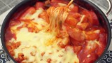 Cheese Tteokbokki made from Rice [Korean Food]