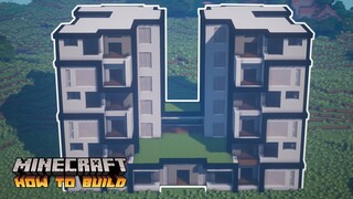 Minecraft: How to Build a Modern Apartment Building (Quick Tutorial)