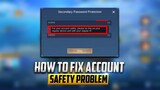 HOW TO FIX YOUR ACCOUNT SAFETY PLEASE DO THIS ON YOUR REGULAR DEVICE ERROR | MOBILE LEGENDS