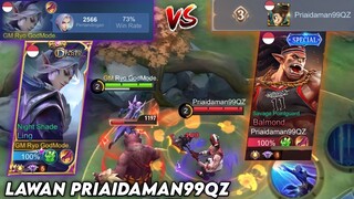 Lawan Priaidaman99QZ!! SOLO RANK PAKE LING DI MYTHICAL GLORY | TOP GLOBAL LING - MLBB