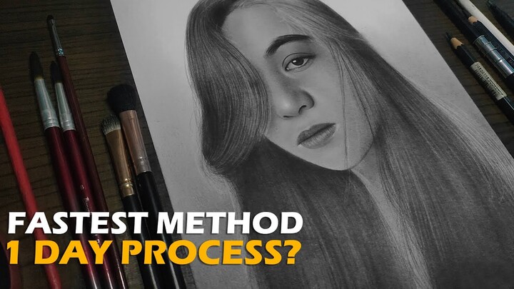 How I Draw Commission Portrait in Just 1 Day