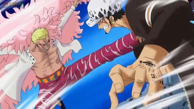 One Piece วันพีช ซีซั่น 17 ตอน 661 การต่อสู้ของเจ็ดเทพโจรสลัด ลอว์ VS โดฟลามิงโก