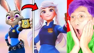 CARTOON CHARACTERS IN REAL LIFE! *ZOOTOPIA, MINECRAFT, DISNEY, & MORE* (LankyBox REACTS TO TIKTOKS)
