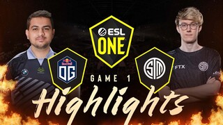 Game 1: OG vs TSM FTX | ESL One Stockholm | May 22, 2022