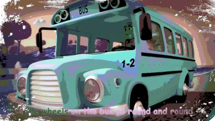 How to Wheels on the Bus GO Round  Round DRIVER Shrek Vacation