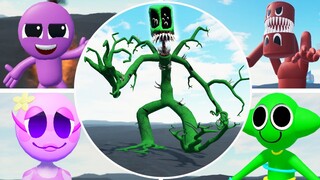 MONSTER NIGHTMARE GREEN + *NEW* RED PURPLE JUNIOR Rainbow Friends Chapter 2 Concept Roblox