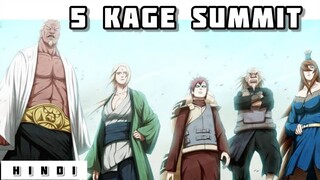 Naruto Shippuden Explained in Hindi | 5 Kage Summit Recap in Hindi | Sora Senju