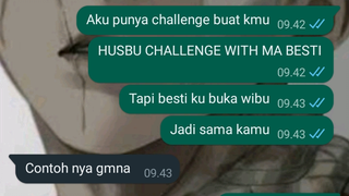 HUSBU CHALLENGE WITH MA BESTI    buat sama temen atau besti kalian  aku habis buat