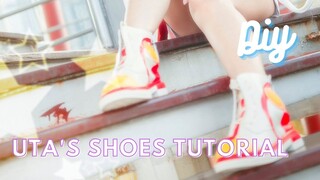 ☆ DIY ☆Uta's Shoes Tutorial (One Piece Film Red)