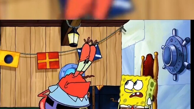 Mr. Krabs secretly ate the Hoi Ba Hu, SpongeBob couldn't believe the truth