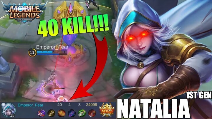 RINDU NATALIA SEBELUM DI REWORK - BISA KEBAL TEMBAKAN TURRET! MOBILE LEGENDS OLD GAMEPLAY