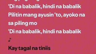 Di na babalik by this band
