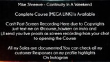 Mike Shreeve Course Continuity In A Weekend Download