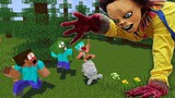 Monster School : HORROR CHUCKY ZOMBIE  FUNNY CHALLENGE - Minecraft Animation