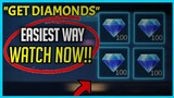 GET DIAMONDS WITH EASIEST AND FASTEST WAY!! LEGIT 101% || NO HACK MUST WATCH!! || Mobile Legends