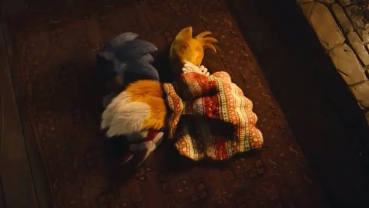 Sonic The Hedgehog 2 Cute Sonic And Tails Moment | Cabin Scene