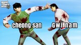 GTA 5 mod zombie survival - Gwi nam vs cheong san #allofusaredead