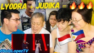Filipino Family in Love with LYODRA + JUDIKA | The Prayer | Indonesian Idol | NoLo Reacts