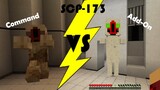SCP-173 Add-on VS Commands! (Minecraft)