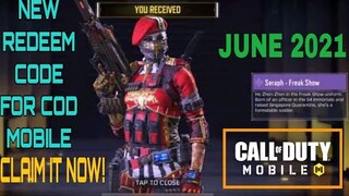 *June 2021* Call Of Duty Mobile New Redeem Code | Cod Mobile Redeem Code Garena