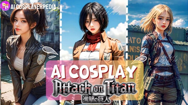 AI COSPLAYgirl Attack On Titan Terkeren 😍 Mana Yang Paling Mirip Nihh??