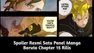 Spoiler Resmi Satu Panel Manga Boruto Two Blue Vortex Chapter 15 Rilis❗Boruto Jadi Guru Kawaki