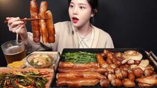 [Mukbang TV] - Lòng Non Nguyên Miếng, Lòng Già Căng Tròn, Bia | ASRM