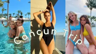 Cancun 2021 Vlog Mexico Covid Travel with my best friend! | grwm Pierson Fode  Brighton Sharbino