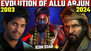 Evolution of Allu Arjun (2003-2024) • From "Gangotri" to "Pushpa 3" | Icon Star 🔥