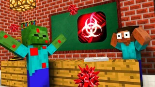 Monster School : PLAGUE INC CHALLENGE APOCALYPSE - Minecraft Animation