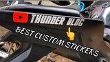 Bike Sticker Modified I  New Custom Made Sticker I Mirza Anik I Thunder Vlog I StickR I 2019