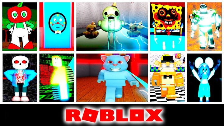 Roblox The Scary Elevator Talking Tom.exe Negative Mickey